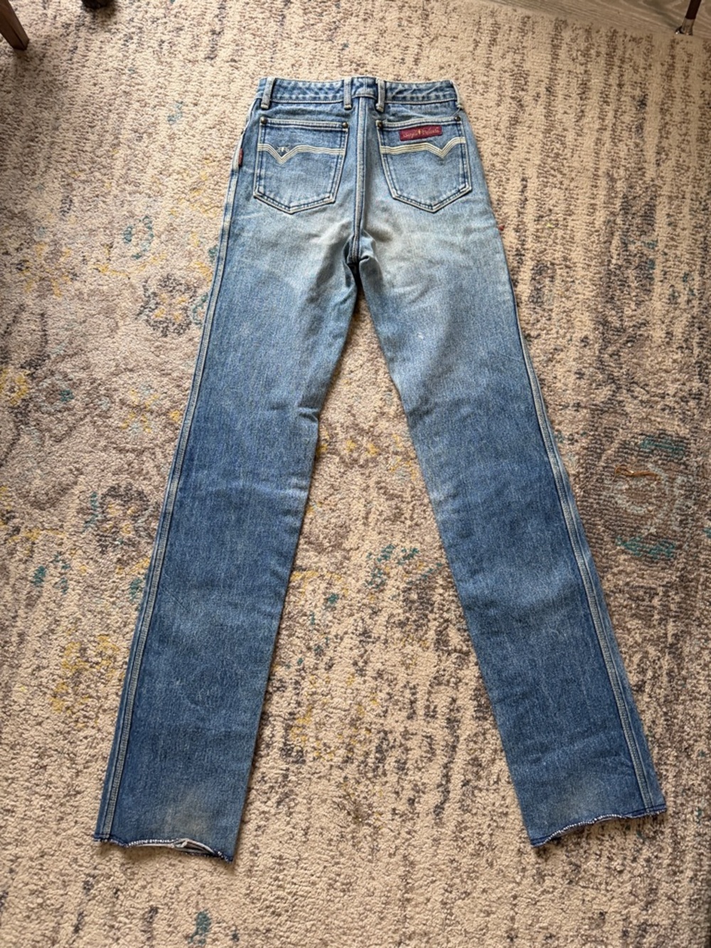 Sergio Valente Women's High-Rise Blue Straight-Leg Jeans